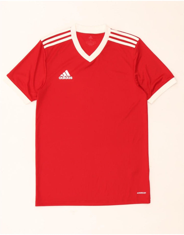 Adidas Mens Aeroready Camiseta Top Pequeno Poliéster Vermelho