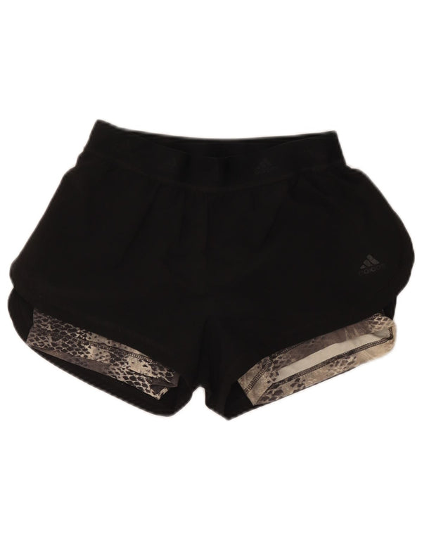 Shorts Adidas Feminino Climalite Sport UK 4/6 XS Preto Animal Print