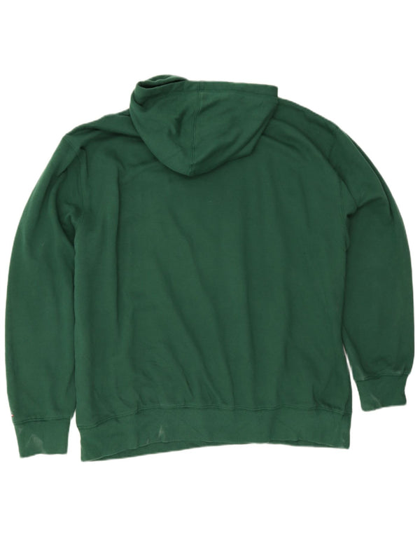 Tommy Hilfiger moletom com capuz gráfico masculino 2XL algodão verde
