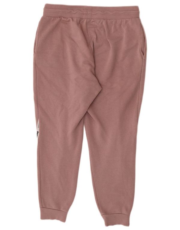Calça esportiva feminina Puma Graphic Joggers UK 16 grande bloco colorido rosa