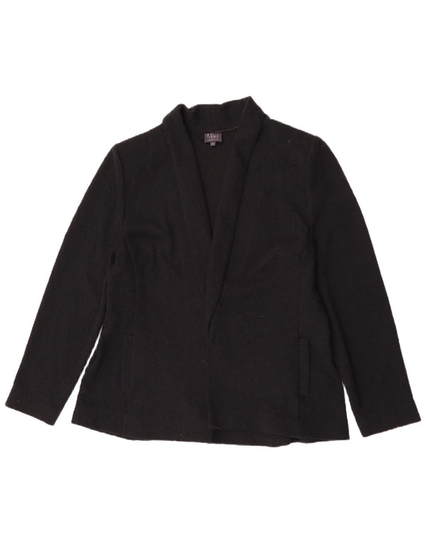 Jaqueta Blazer aberta feminina Marks & Spencer Reino Unido 20 2XL poliéster preto