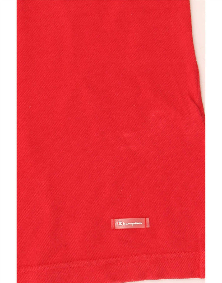 Camisa polo feminina Champion UK 14 algodão vermelho médio