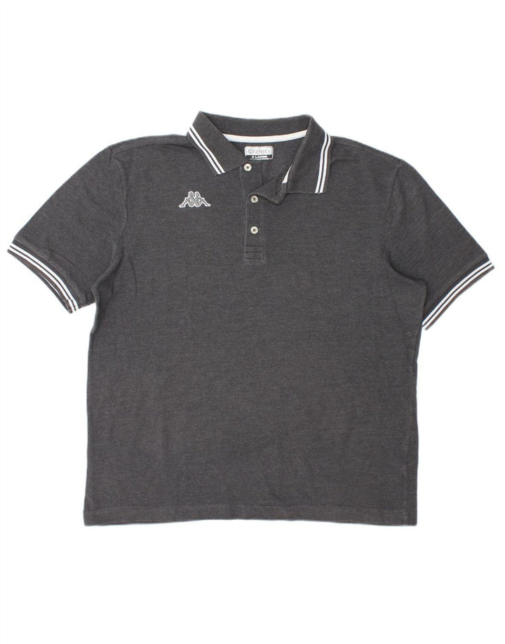 Camisa polo masculina FILA XL cinza algodão