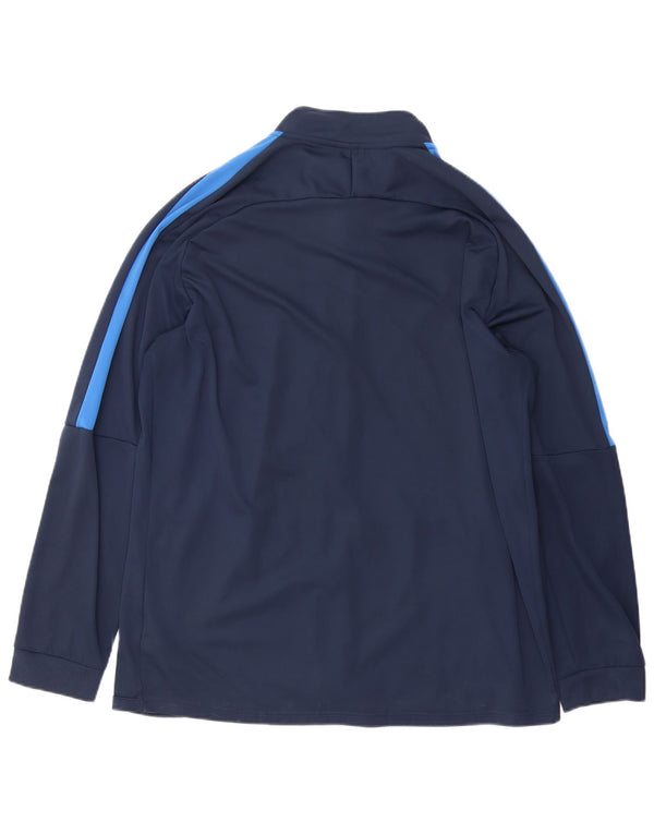 Nike Mens Dri Fit Tracksuit Top Jacket 2XL Azul Marinho Colourblock Poliéster
