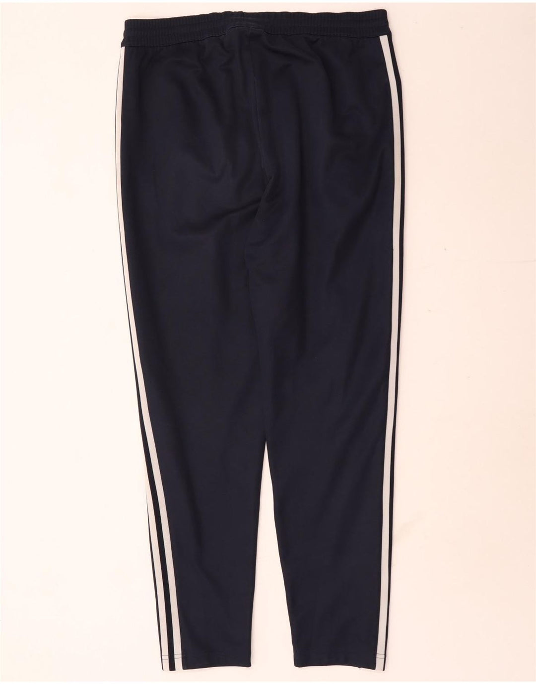Calça de treino masculina Adidas grande poliéster azul marinho
