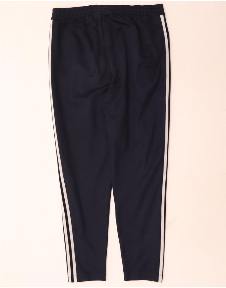 Calça de treino masculina Adidas grande poliéster azul marinho