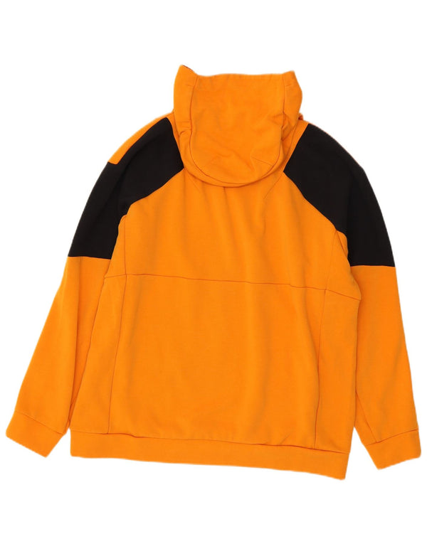 Adidas Mens Hoodie Jumper Grande Amarelo Colorblock Algodão