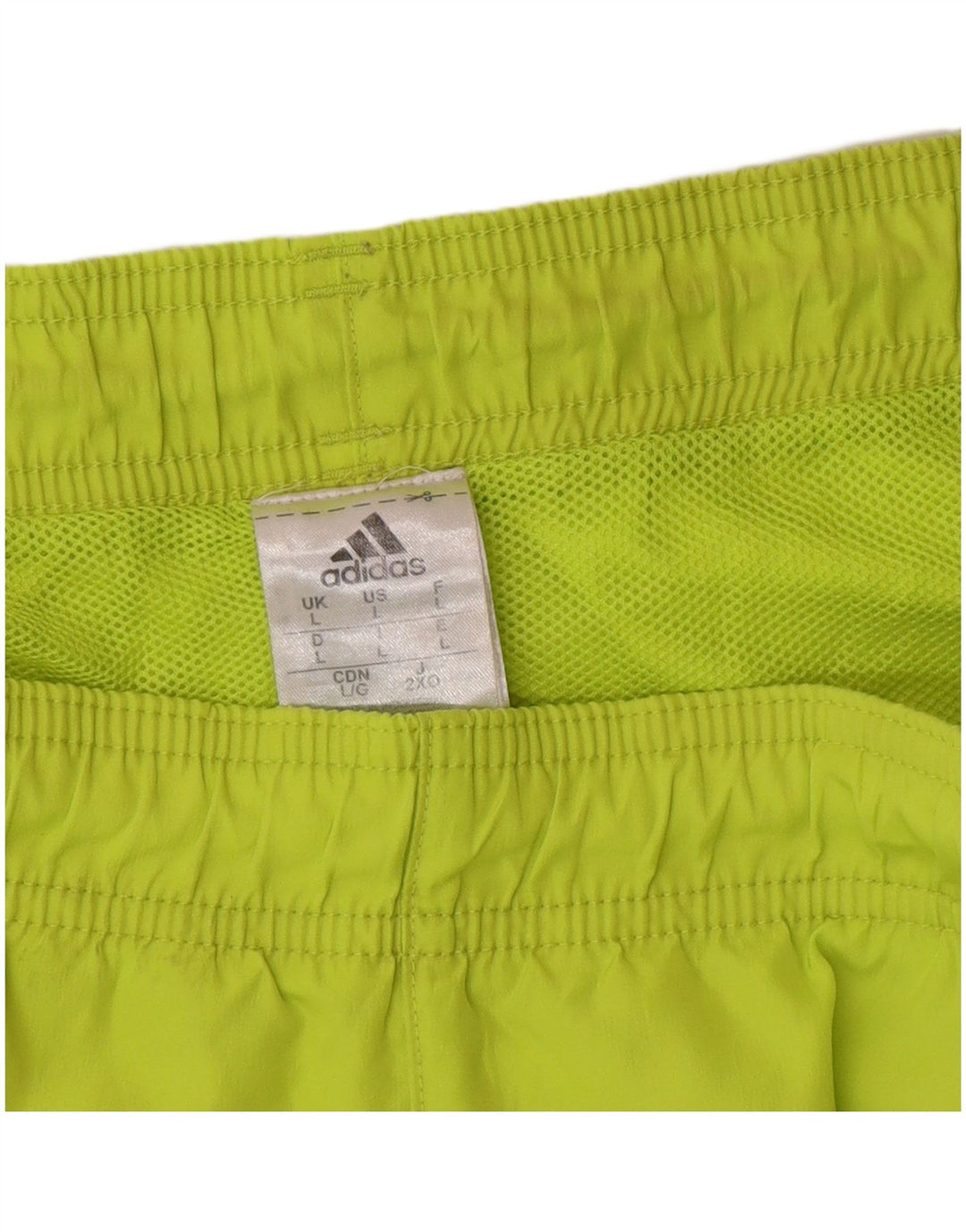 Shorts esportivos masculinos Adidas grande poliéster verde
