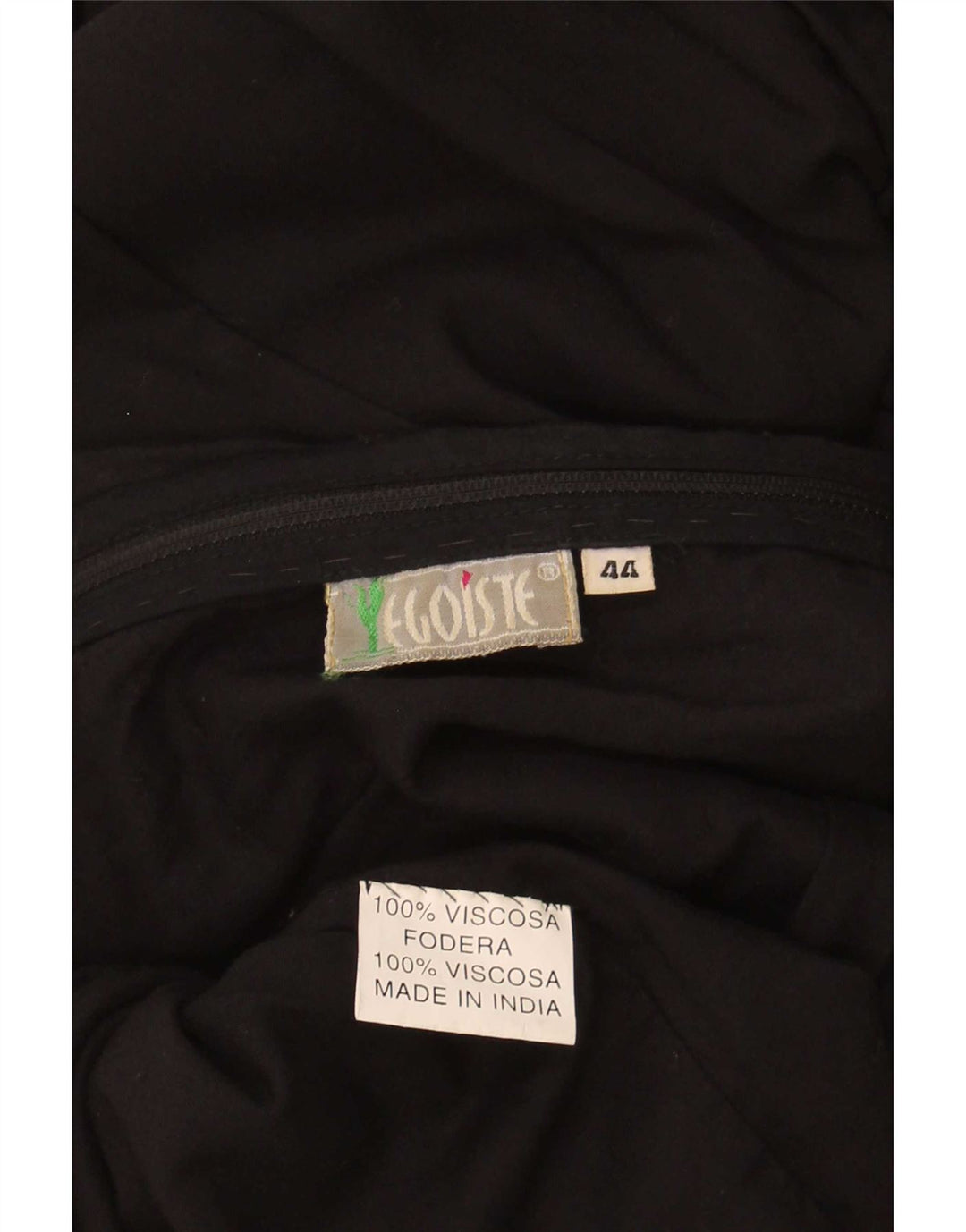 Egoiste vestido feminino sem mangas com bainha IT 44 médio preto viscose