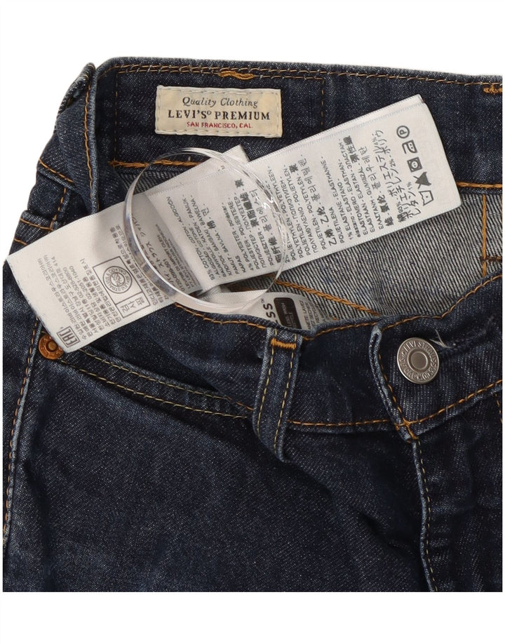 Jeans slim feminino Levi's W27 L32 algodão azul marinho