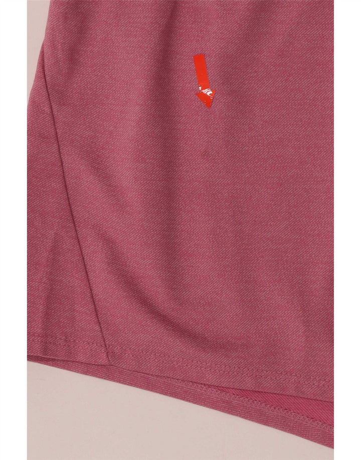 Shorts esportivos femininos Nike Dri Fit UK 14 poliéster rosa médio