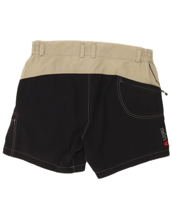 Mello's Mens Cargo Shorts W32 Médio Bege Colourblock Poliamida