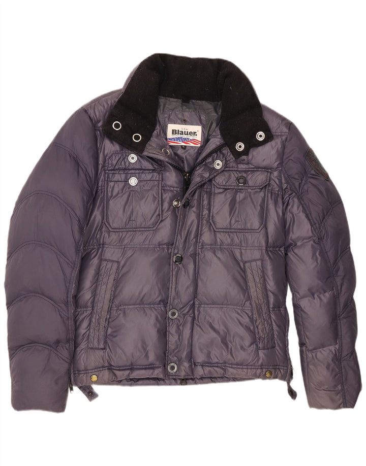 Jaqueta acolchoada feminina Blauer UK 18 XL roxo nylon