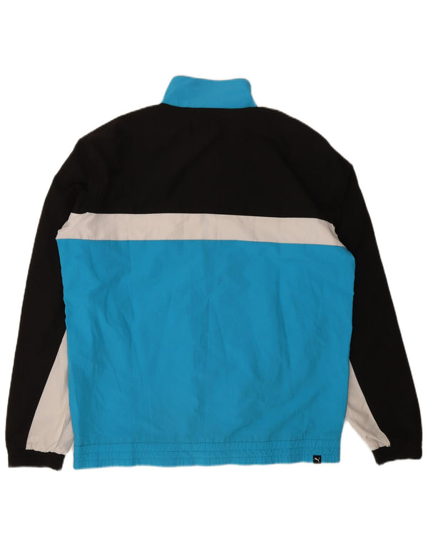 Puma Mens Tracksuit Top Jacket Grande Azul Colorblock Poliéster