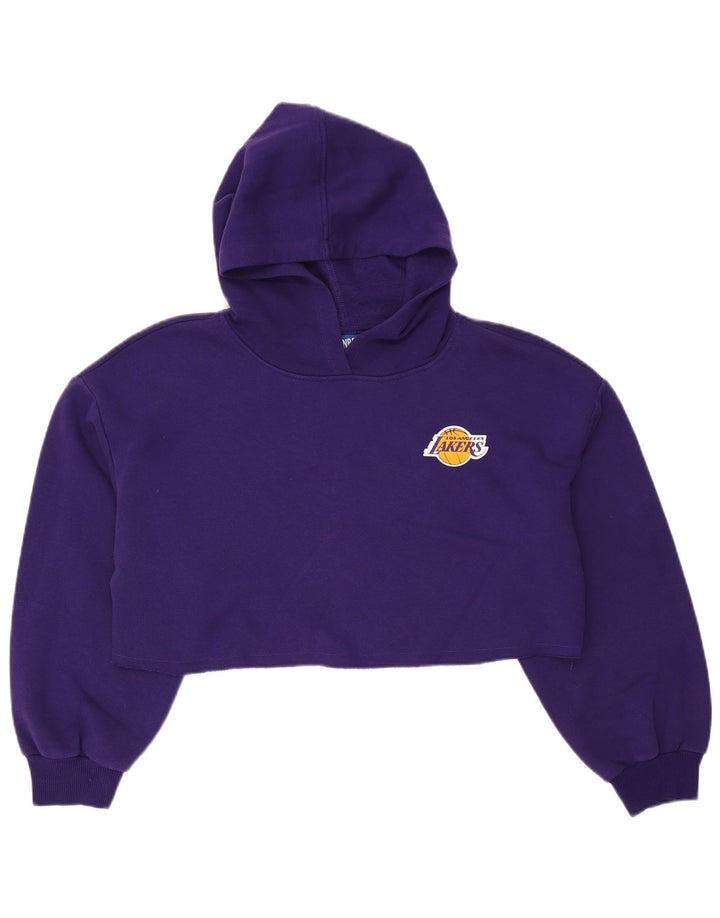 NBA feminino Los Angeles Lakers moletom com capuz grande Reino Unido 16 grande roxo