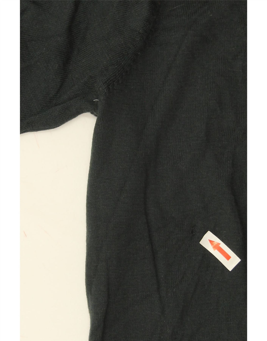 Suéter masculino Marks & Spencer com zíper e gola grande de lã merino verde