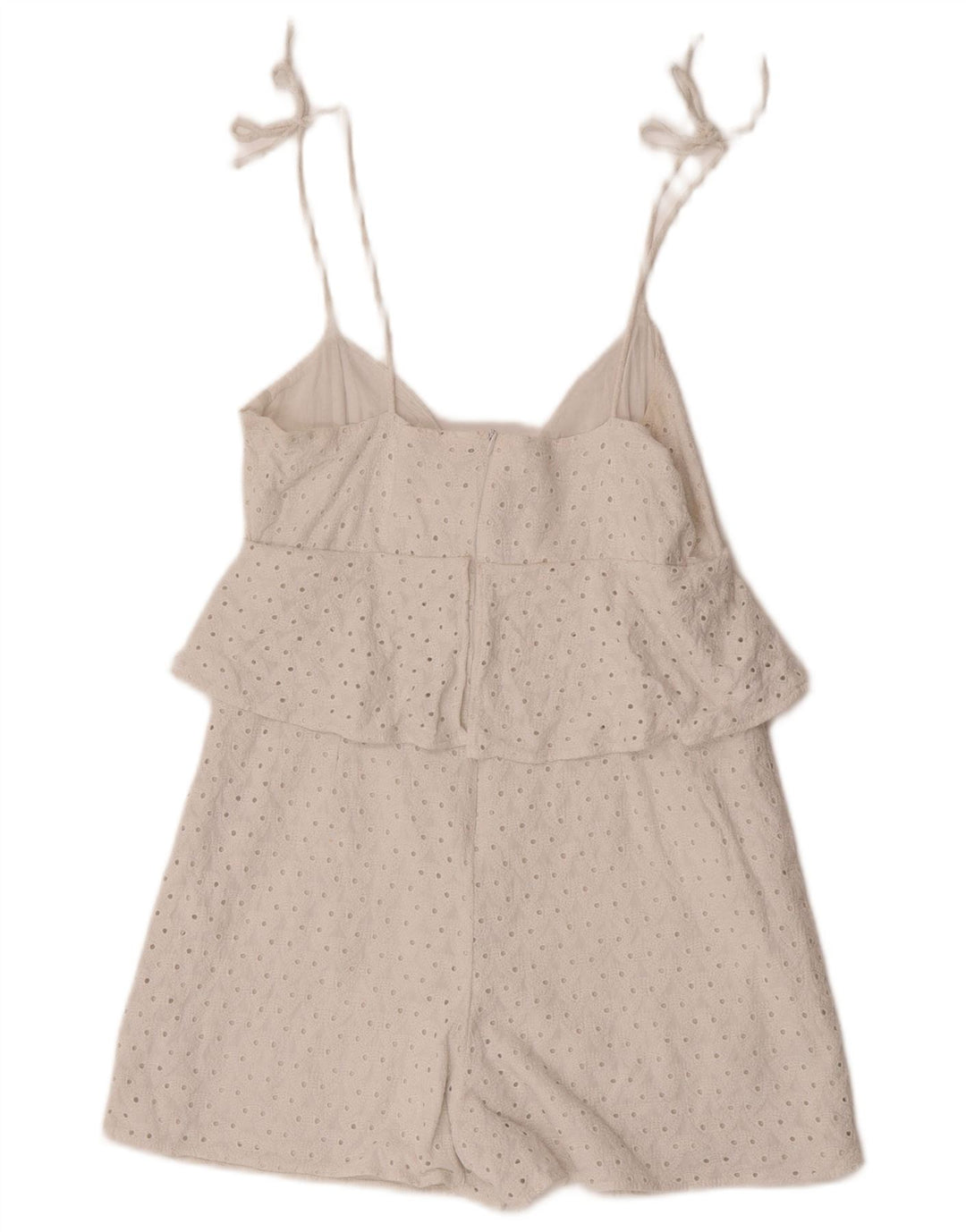Macacão feminino Zara UK 10 pequeno branco
