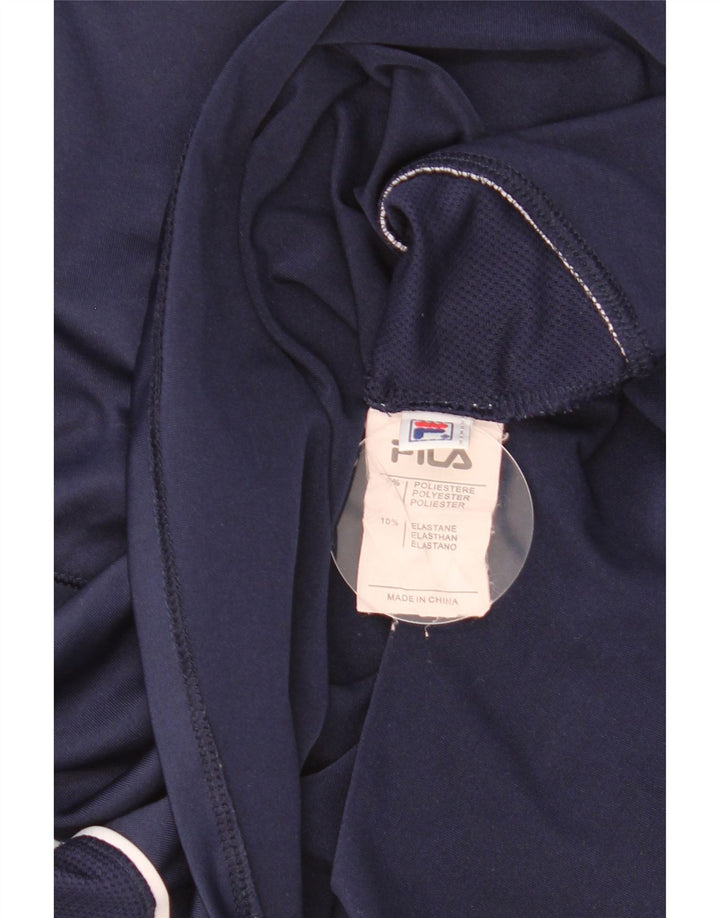 Fila Camiseta Feminina Top UK 14 Médio Azul Marinho Poliéster