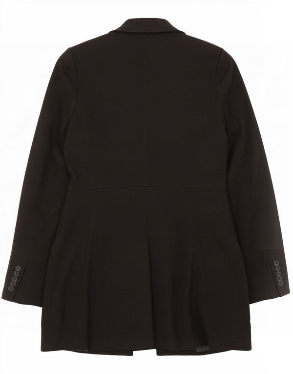 Sobretudo feminino Zara UK 6 XS preto poliéster