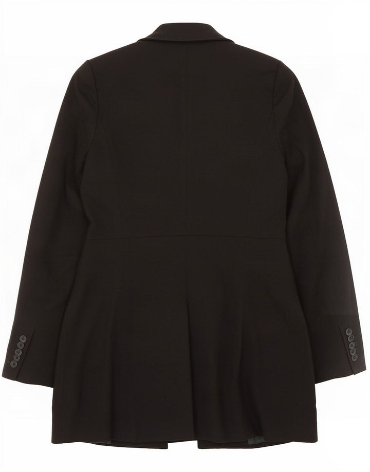 Sobretudo feminino Zara UK 6 XS preto poliéster