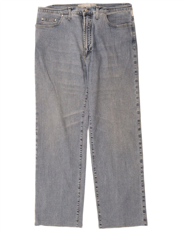Jeans retos femininos Versace W34 L31 azul