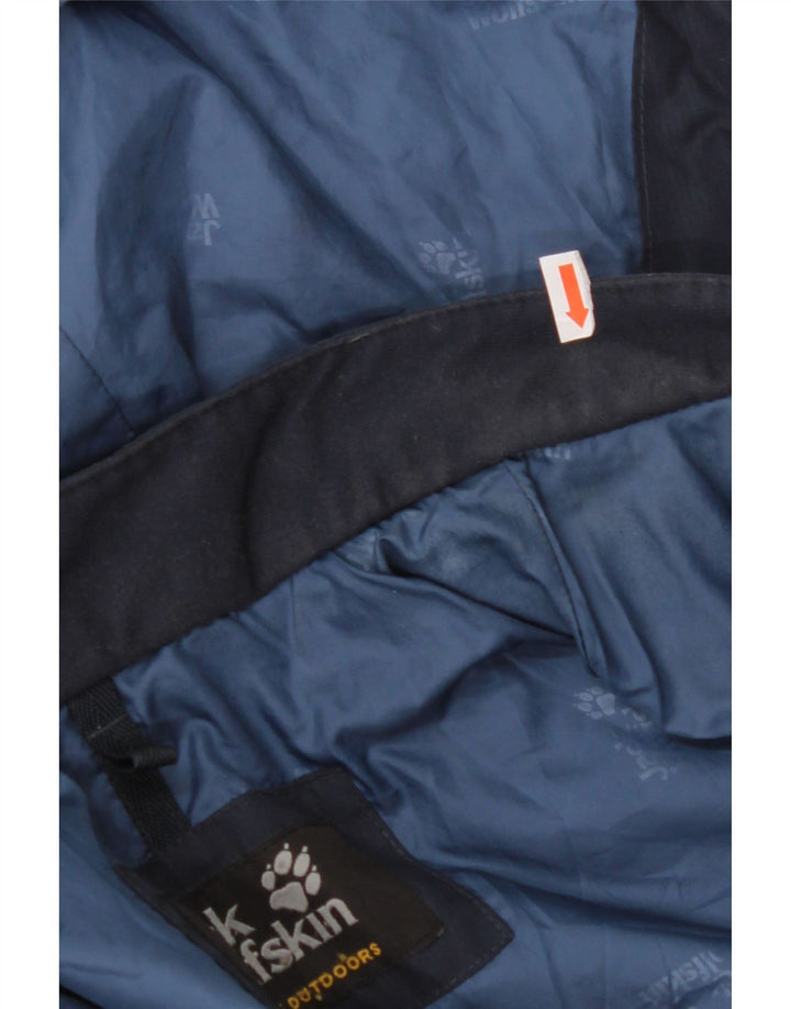Casaco acolchoado com capuz feminino JACK WOLFSKIN UK 6 XS azul marinho poliéster