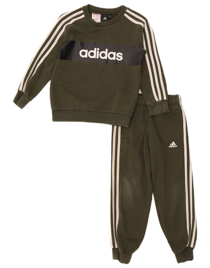 Adidas Meninos Treino Completo 6-7 Anos Algodão Cáqui