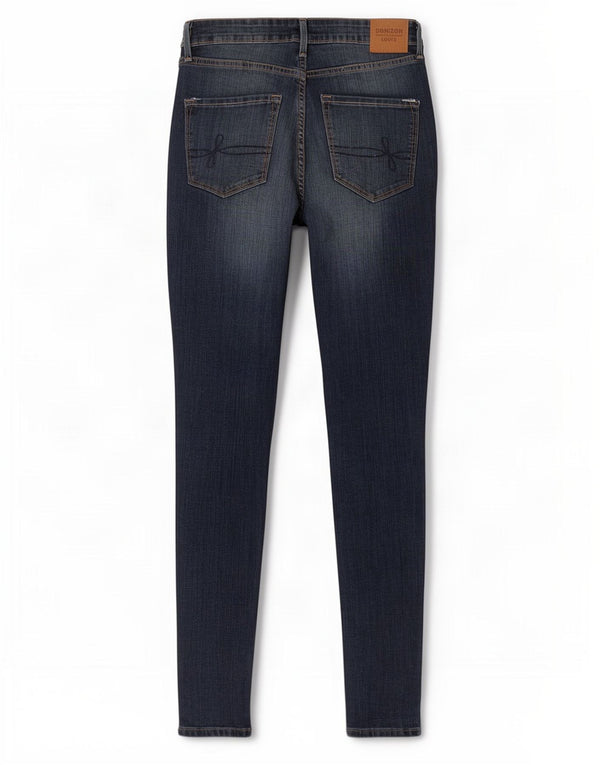 Calça jeans feminina Levi's Denizen High Rise Skinny US 8 Médio W29 L30 Azul marinho