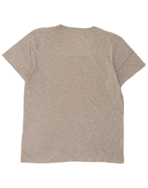 Camiseta gráfica masculina Jack & Jones cinza médio