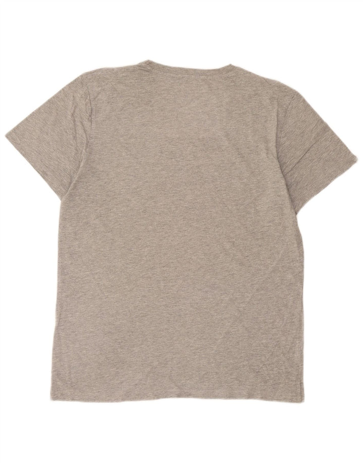 Camiseta gráfica masculina Jack & Jones cinza médio