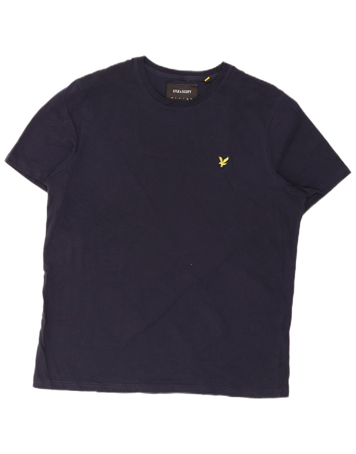 Camiseta masculina Lyle & Scott Top XL algodão azul marinho