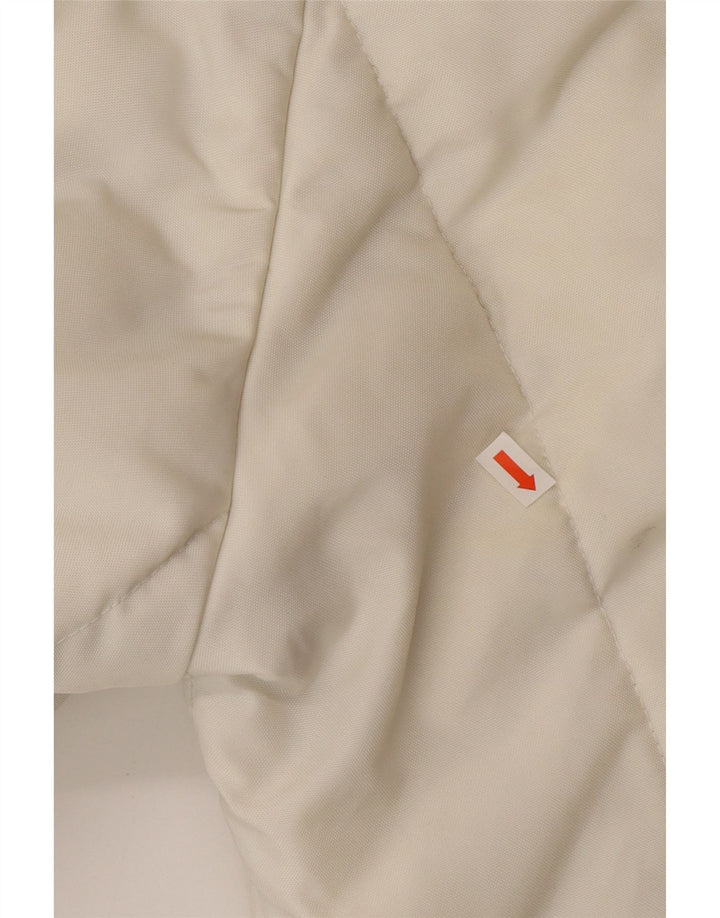 Refrigiwear Casaco acolchoado feminino Cruzcampo UK 14 Medium Off White Colourblock