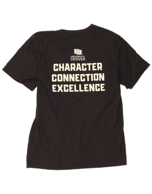 Camiseta gráfica masculina New Balance grande poliéster preto