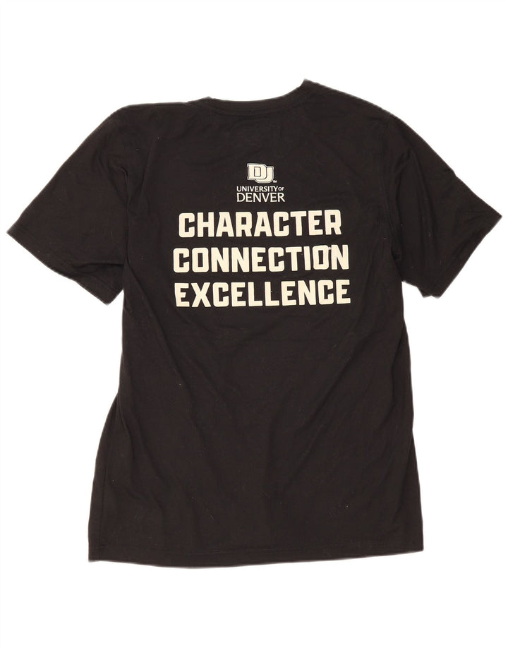Camiseta gráfica masculina New Balance grande poliéster preto