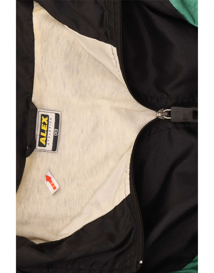 ALEX Mens Treino Top Jaqueta 2XL Preto Colourblock Poliamida