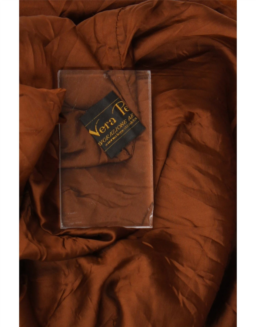 Jaqueta masculina de camurça LAVORAZIONE ARTIGIANA Reino Unido 42 XL couro marrom