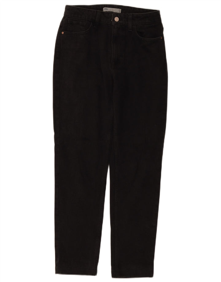 ZARA Jeans Cônicos Femininos EU 34 2XS W24 L28 Preto