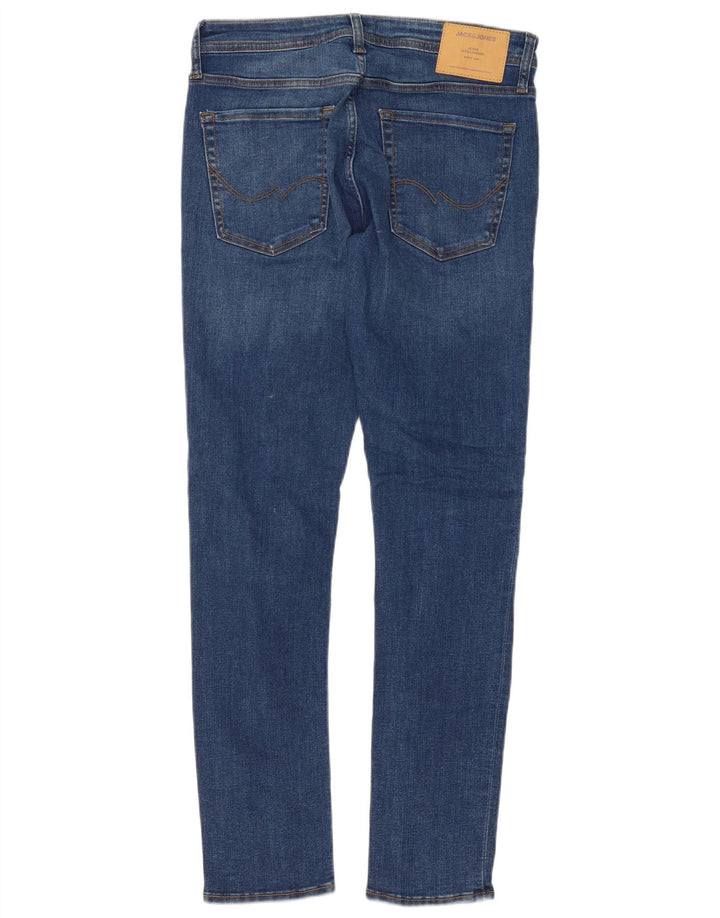 Jack & Jones Masculino GLENN Slim Jeans W33 L32 Azul Algodão
