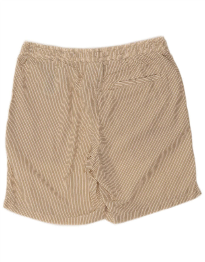 Shorts esportivo masculino Jack & Jones grande poliéster listrado bege