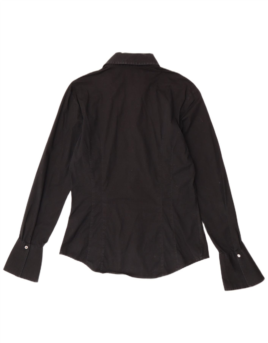 Camisa feminina Tommy Hilfiger EUA 12 grande algodão preto