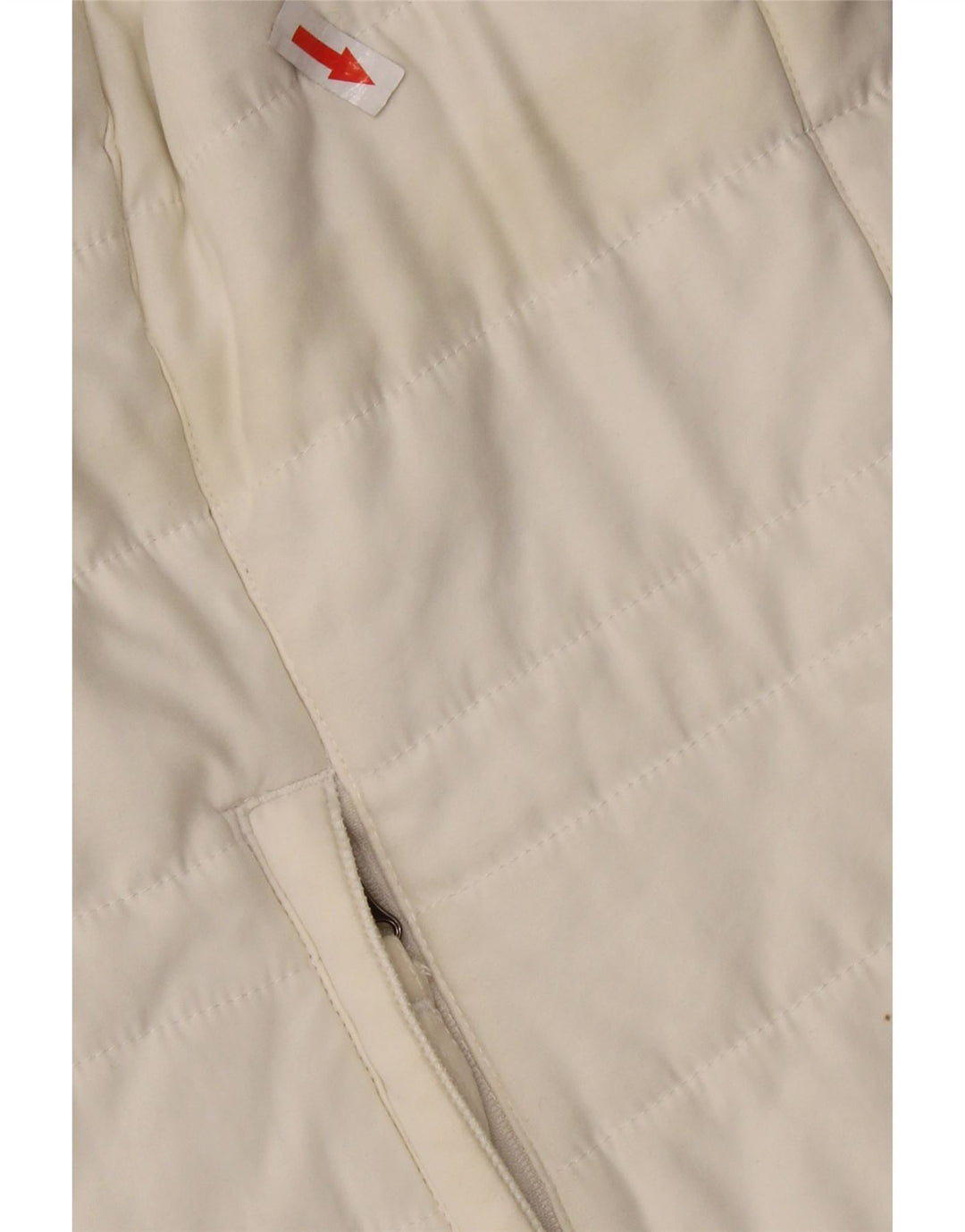 WEIRD FISH Womens acolchoado Gilet UK 14 grande poliéster branco