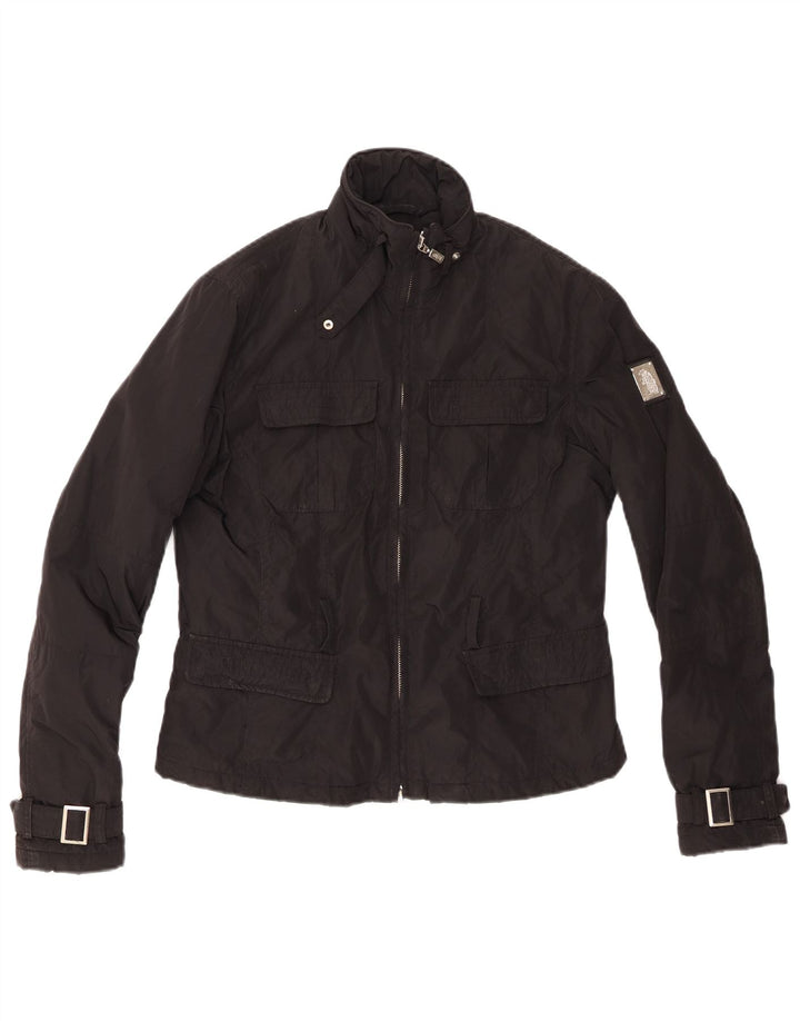 Jaqueta corta-vento feminina Refrigue UK 12 poliéster preto médio