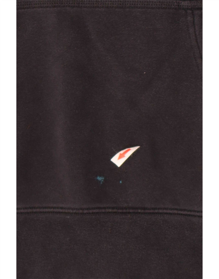 Jumper com capuz gráfico masculino Nike grande poliéster preto
