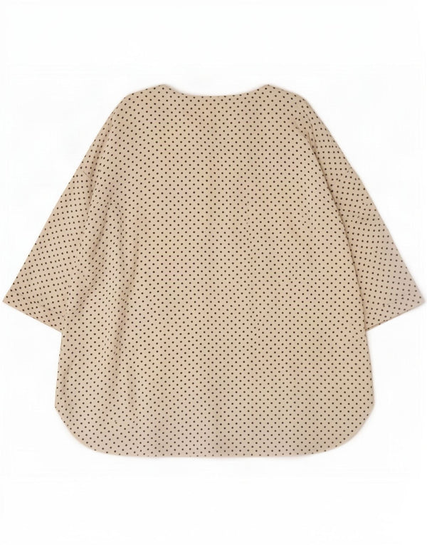 Fase Oito Blusa feminina manga 3/4 Top UK 18 XL Coração manchado branco