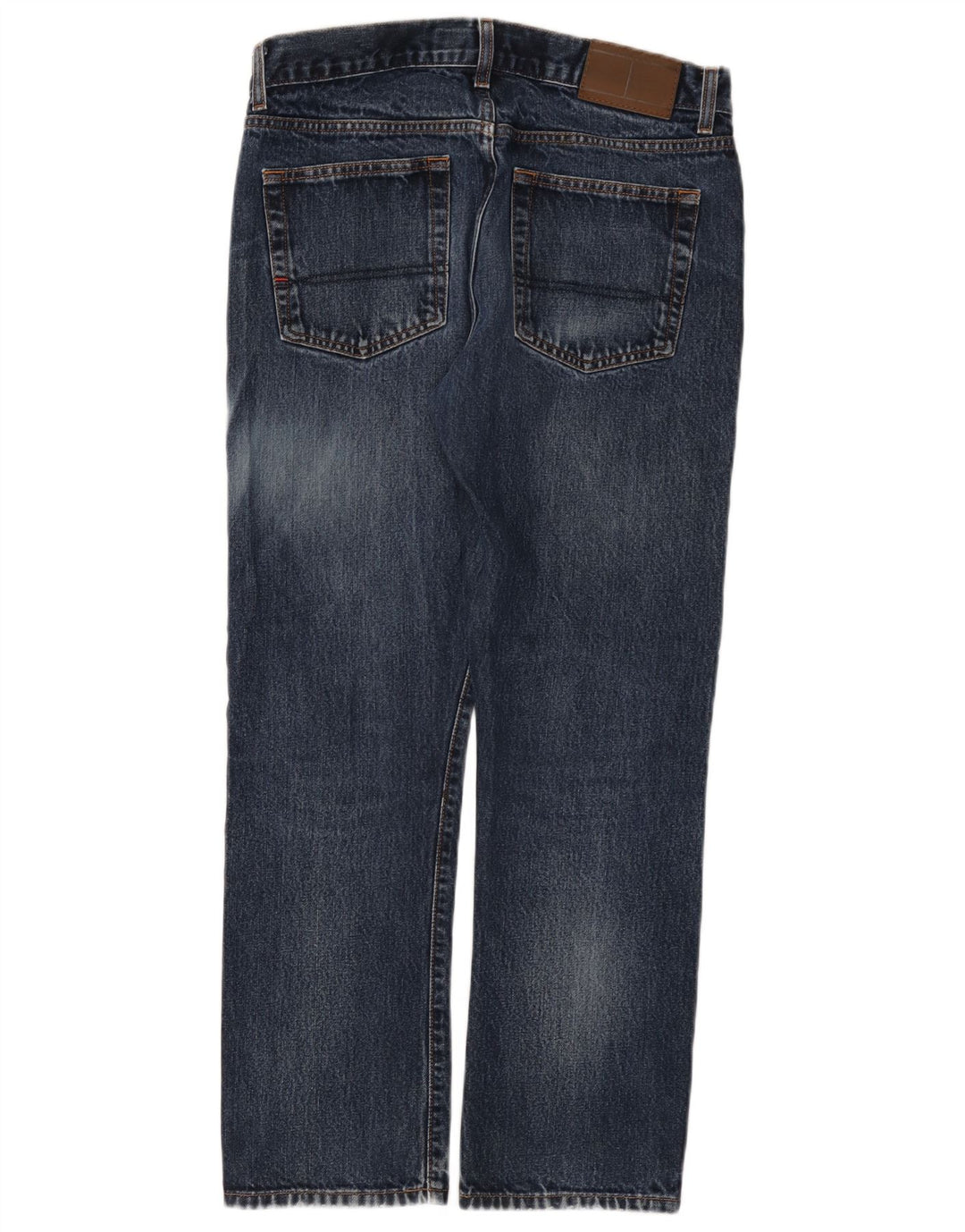 Jeans retos masculinos Tommy Hilfiger W32 L30 algodão azul