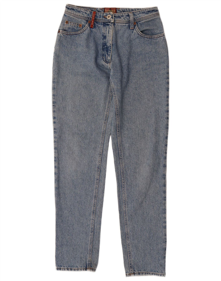 Jeans cônicos femininos Outsider W28 L32 algodão azul