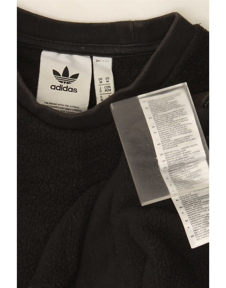 Adidas Mens Graphic Fleece Jumper Médio Preto Poliéster