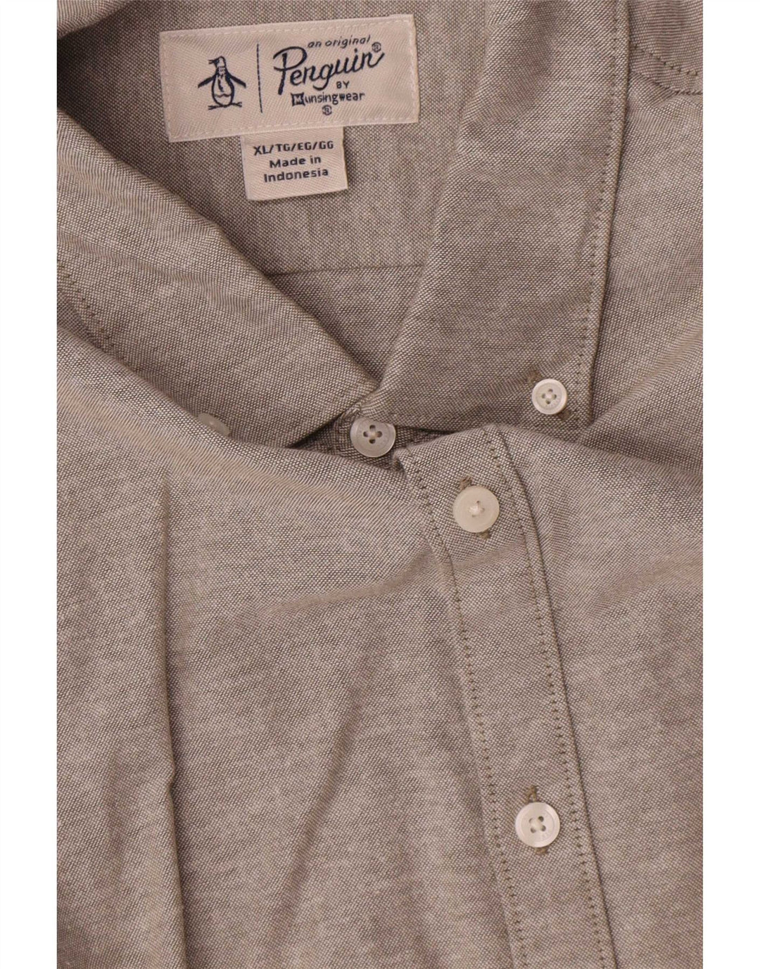 Camisa masculina Penguin XL algodão cinza