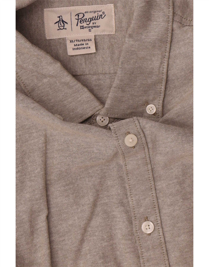 Camisa masculina Penguin XL algodão cinza
