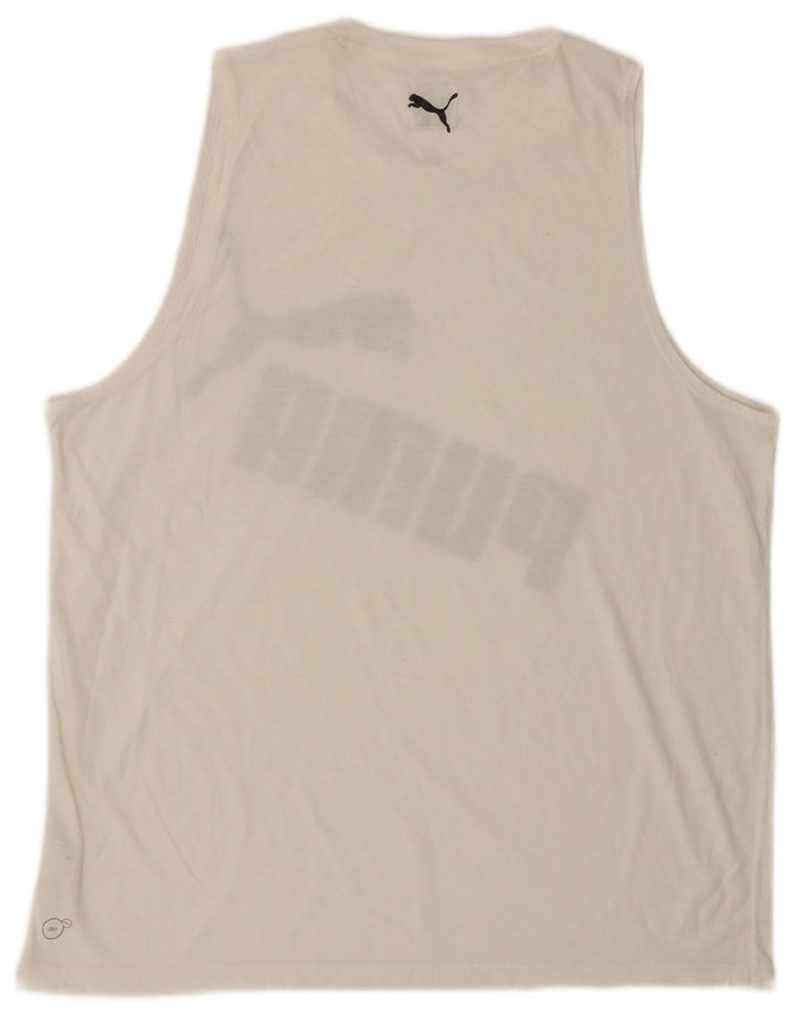 Colete gráfico masculino PUMA XL branco